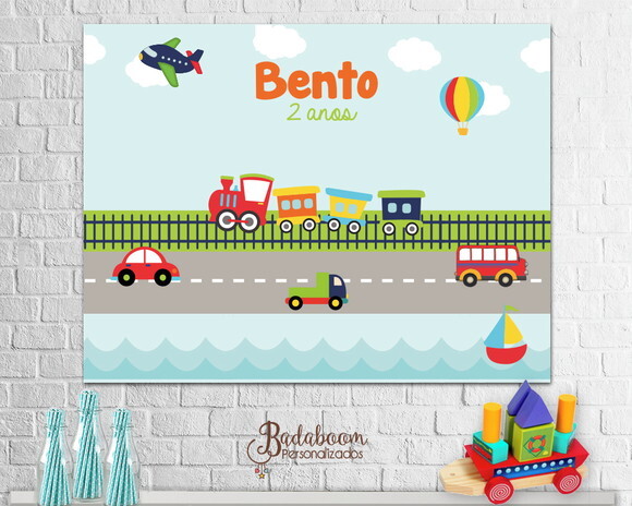 Arte Digital Para Painel Meios De Transporte