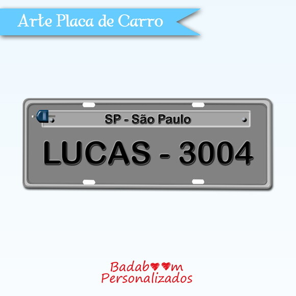 Arte Digital Para Placa De Carro
