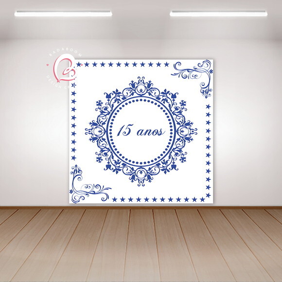 Arte Digital para Tapete Monograma 15 Anos