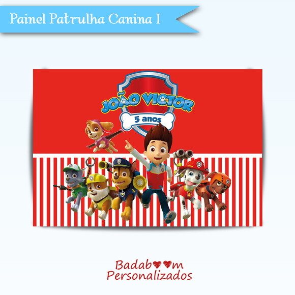Arte Para Painel Patrulha Canina