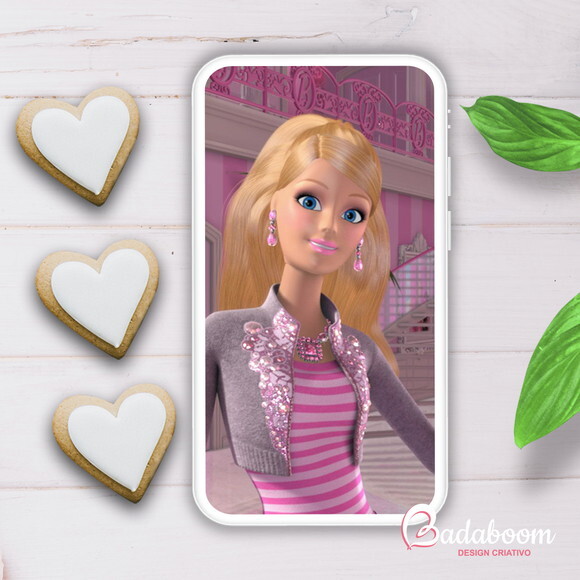 Convite Animado Gif Musical Barbie
