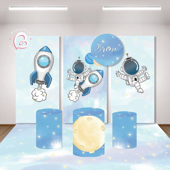 Kit Arte Digital Painel Astronauta