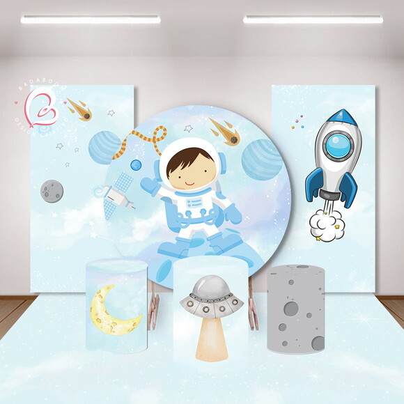 Kit Arte Digital Painel Astronauta