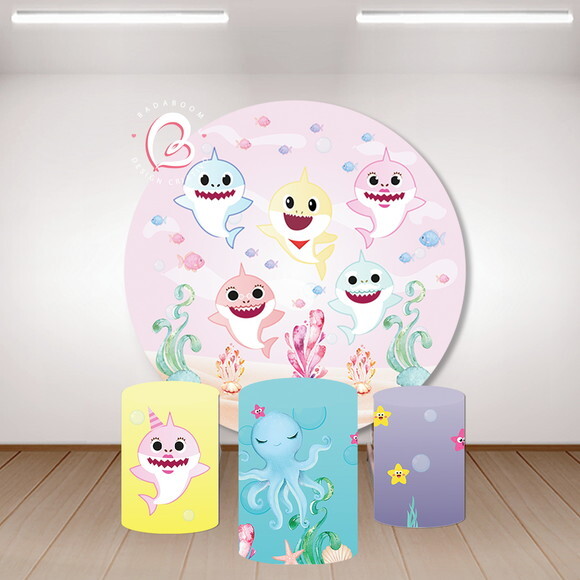 Kit Arte Digital Painel Baby Shark