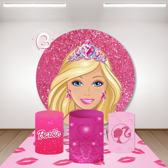 Kit Arte Digital Painel Barbie