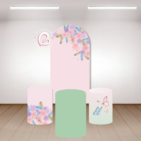 Kit Arte Digital Painel Jardim de Borboletas
