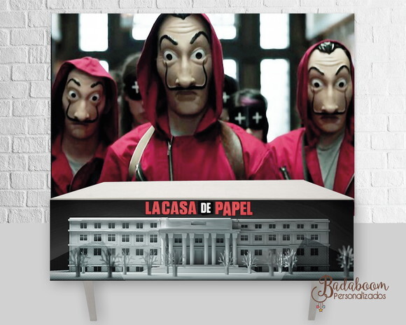 Kit Arte Digital Painel La Casa De Papel