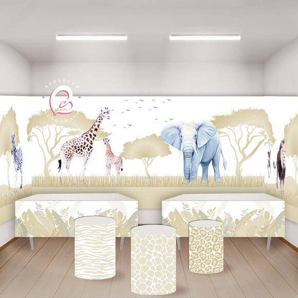 Kit Arte Digital Painel Safari