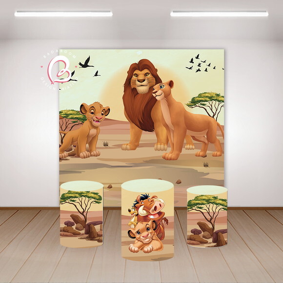 Kit Arte Digital Painel Rei Leão