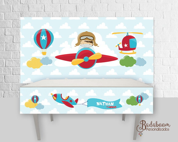 Kit Arte Digital Para Painel Aviador