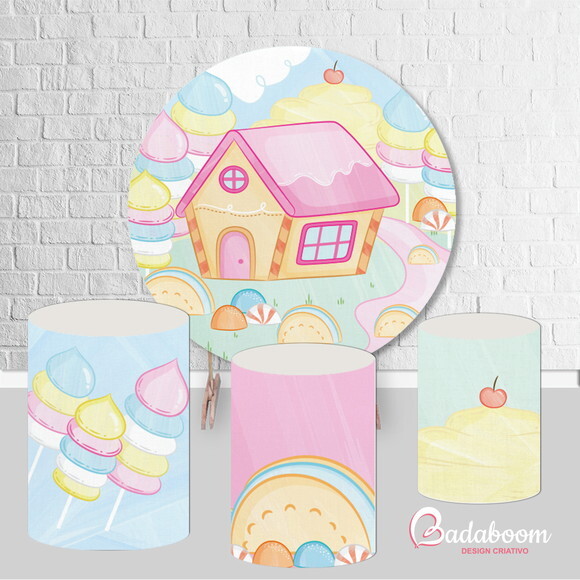 Kit Arte Digital Para Painel Candy