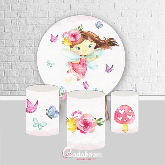 Kit Arte Digital Para Painel Fadas