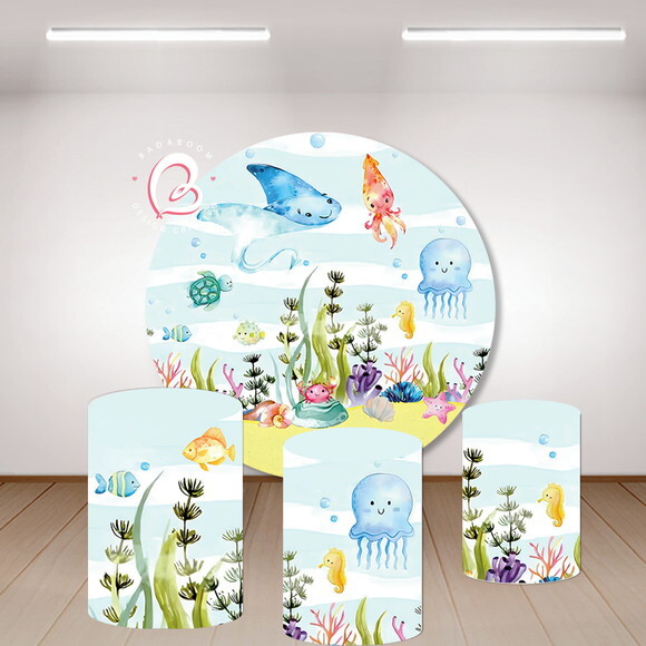 Kit Arte Digital para Painel Fundo do Mar