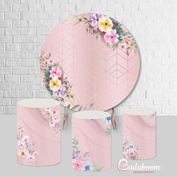 Kit Arte Digital Para Painel Floral
