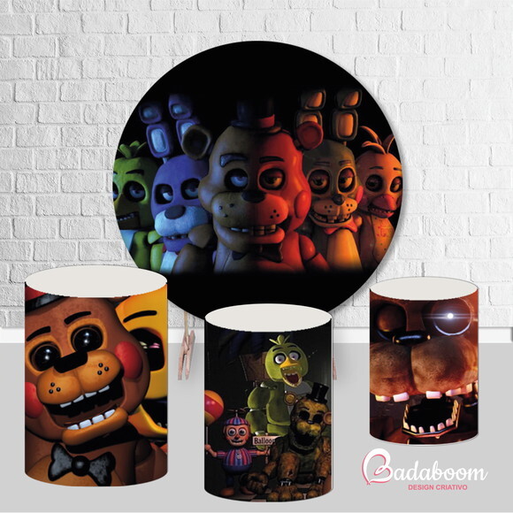 Kit Arte Digital para Painel Five Nights At Freddy's