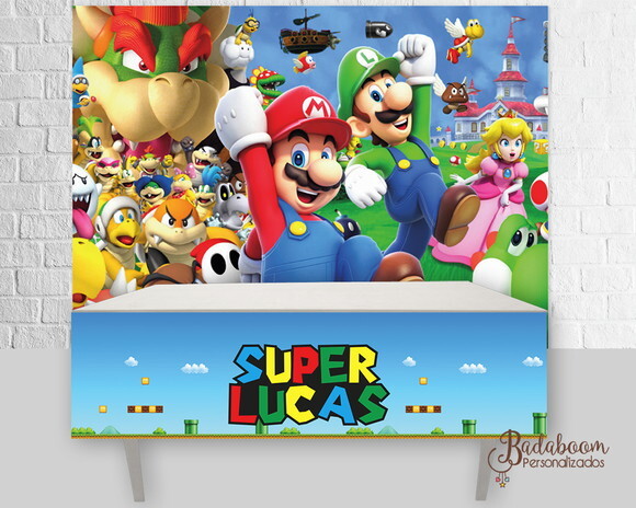 Kit Arte Digital Para Painel Mário Brós