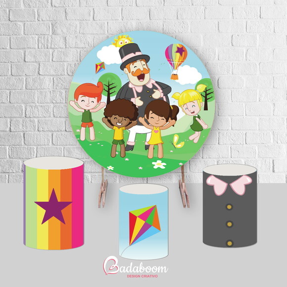 Kit Arte Digital para Painel Mundo da Bita