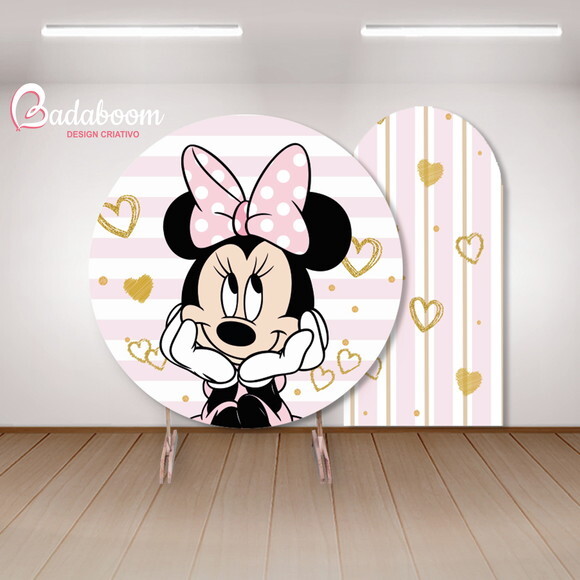 Kit Arte Digital para Painel Minnie
