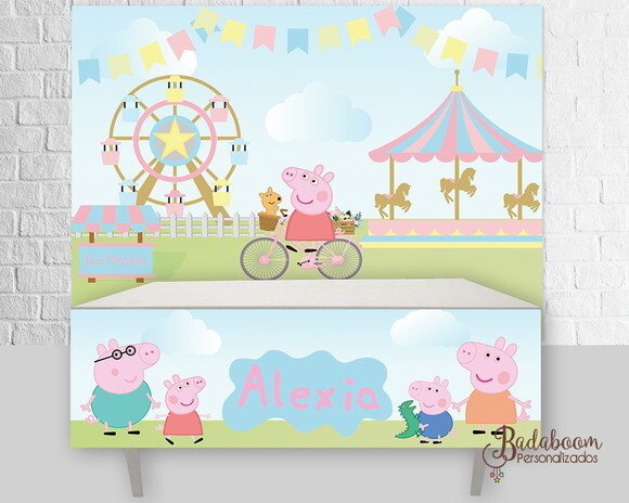 Kit Arte Digital Para Painel Pig