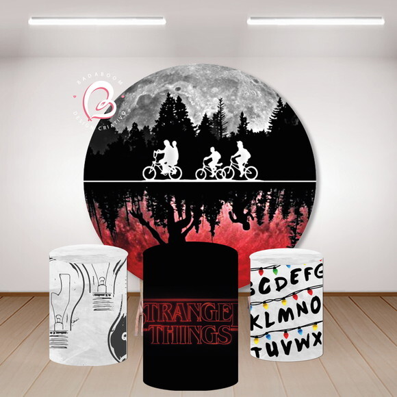 Kit Arte Digital Para Painel Stranger Things