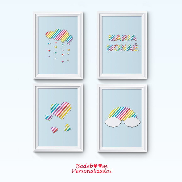 Kit Arte Digital para Poster Arco Iris I
