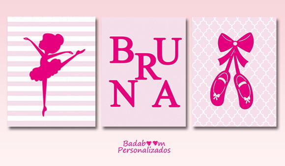 Kit Arte Digital Para Poster Infantil Bailarina - C.275