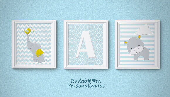 Kit Arte Digital para Poster Infantil Safari - C.142