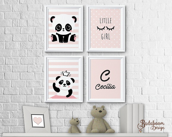 Kit Arte Digital Para Poster Infantil Panda I - C.391