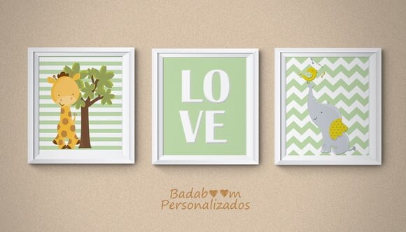 Kit Arte Digital Para Poster Infantil Safari IV