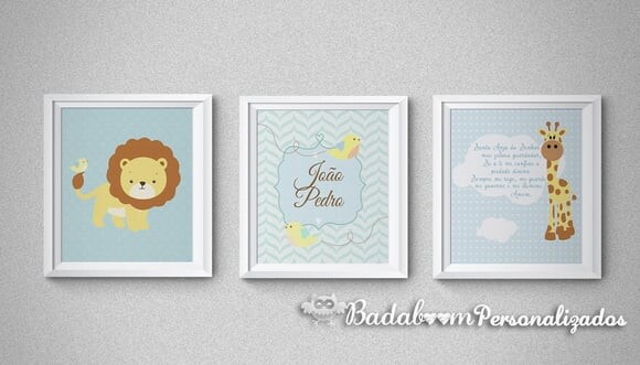 Kit Arte Digital Para Poster Infantil Safari III
