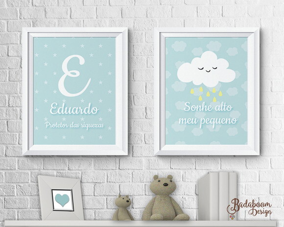 Kit Arte Digital Para Poster Nuvem I