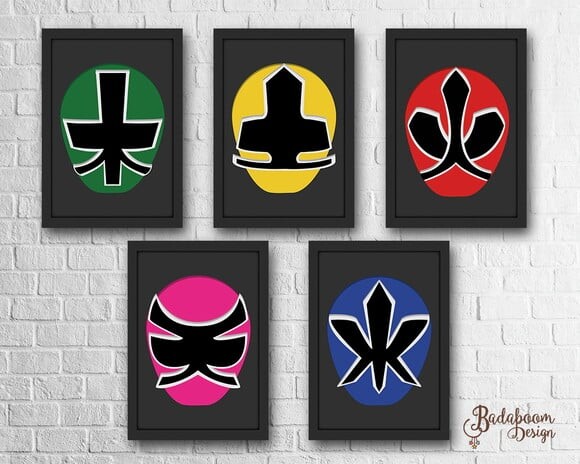 Kit Arte Digital Para Poster Power Rangers Samurai
