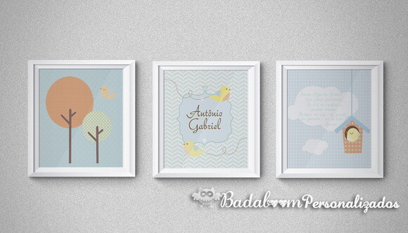 Kit Arte Digital Para Poster Passarinho
