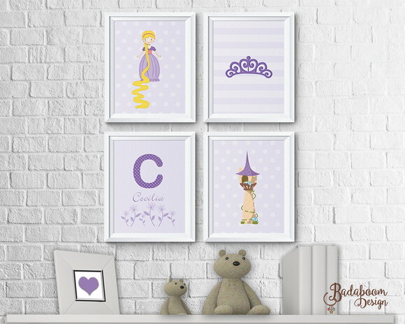 Kit Arte Digital Para Poster Rapunzel I - C.459