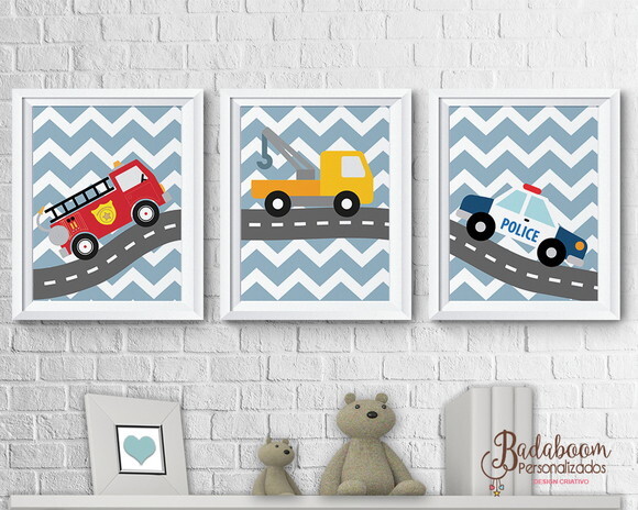 Kit Arte Digital Poster Meios de Transporte - C.706