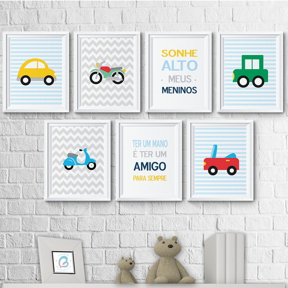 Kit Arte Digital Poster Meios de Transporte - C.921