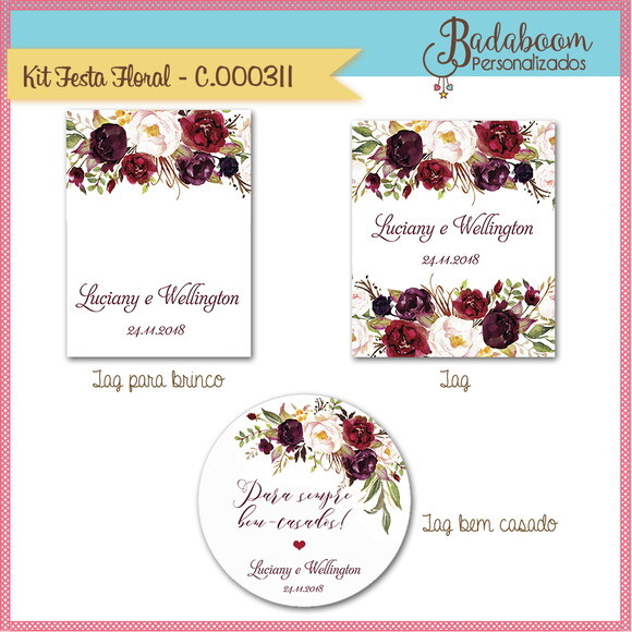 Kit Arte Para Festa Floral