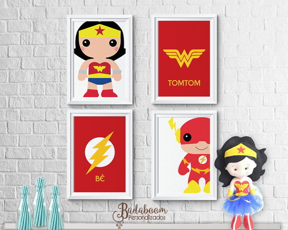 Kit Digital Poster De Festa Liga Da Justiça