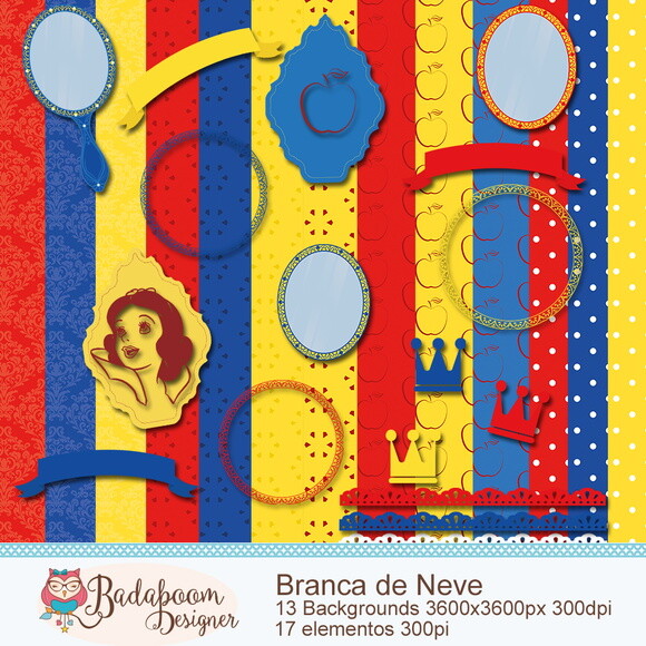 Kit Digital Branca De Neve