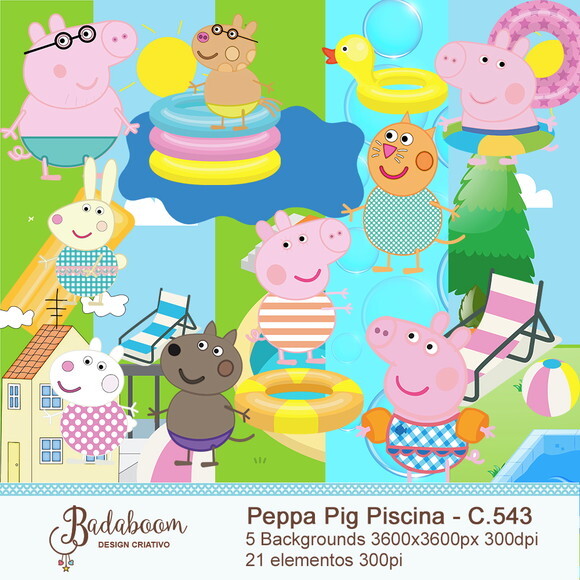 Kit Digital Peppa Pig Piscina