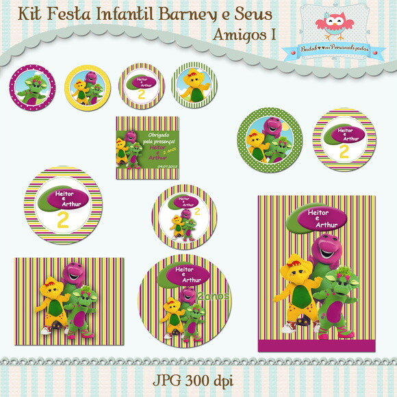 Kit Festa Barney e Seus Amigos - C.727