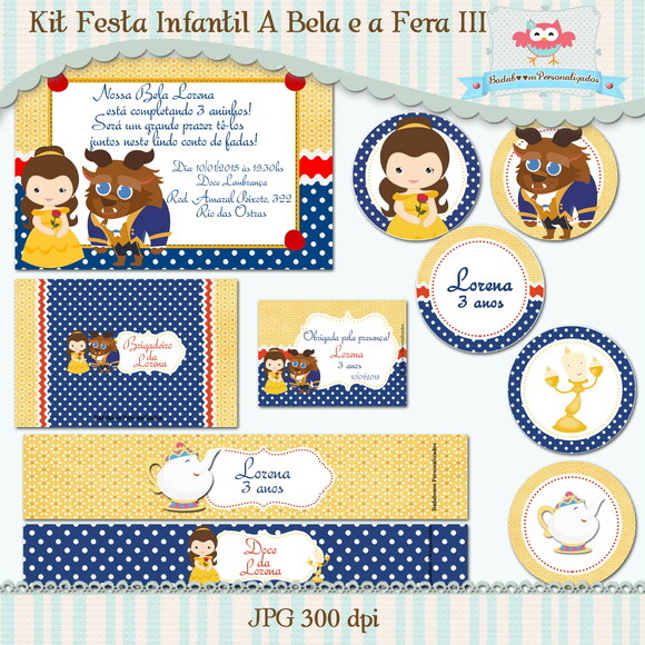 Kit Festa A Bela e a Fera - C.748