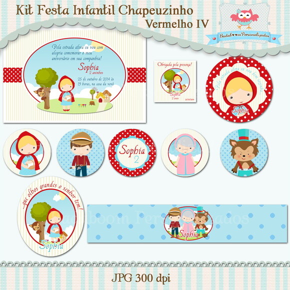 Kit Festa Chapeuzinho Vermelho - C.735