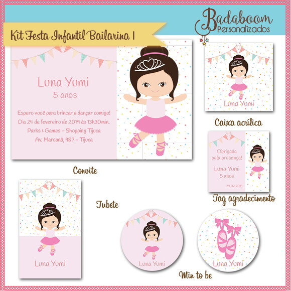 Kit Festa Infantil Bailarina - C.346