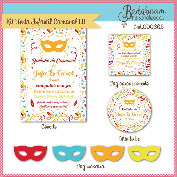 Kit Festa Infantil Carnaval