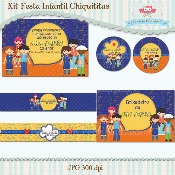 Kit Festa Infantil Chiquititas - C.677