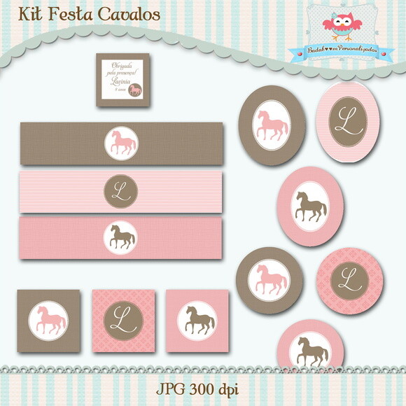Kit Festa Infantil Cavalos - C.266