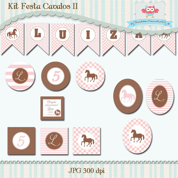 Kit Festa Infantil Cavalos