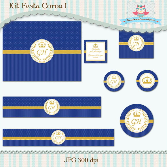 Kit Festa Infantil Chá de Bebê Coroa
