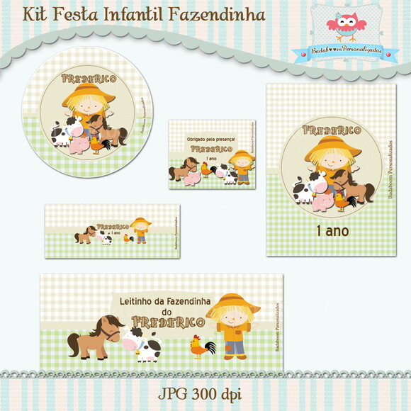Kit Festa Infantil Fazendinha - C.650